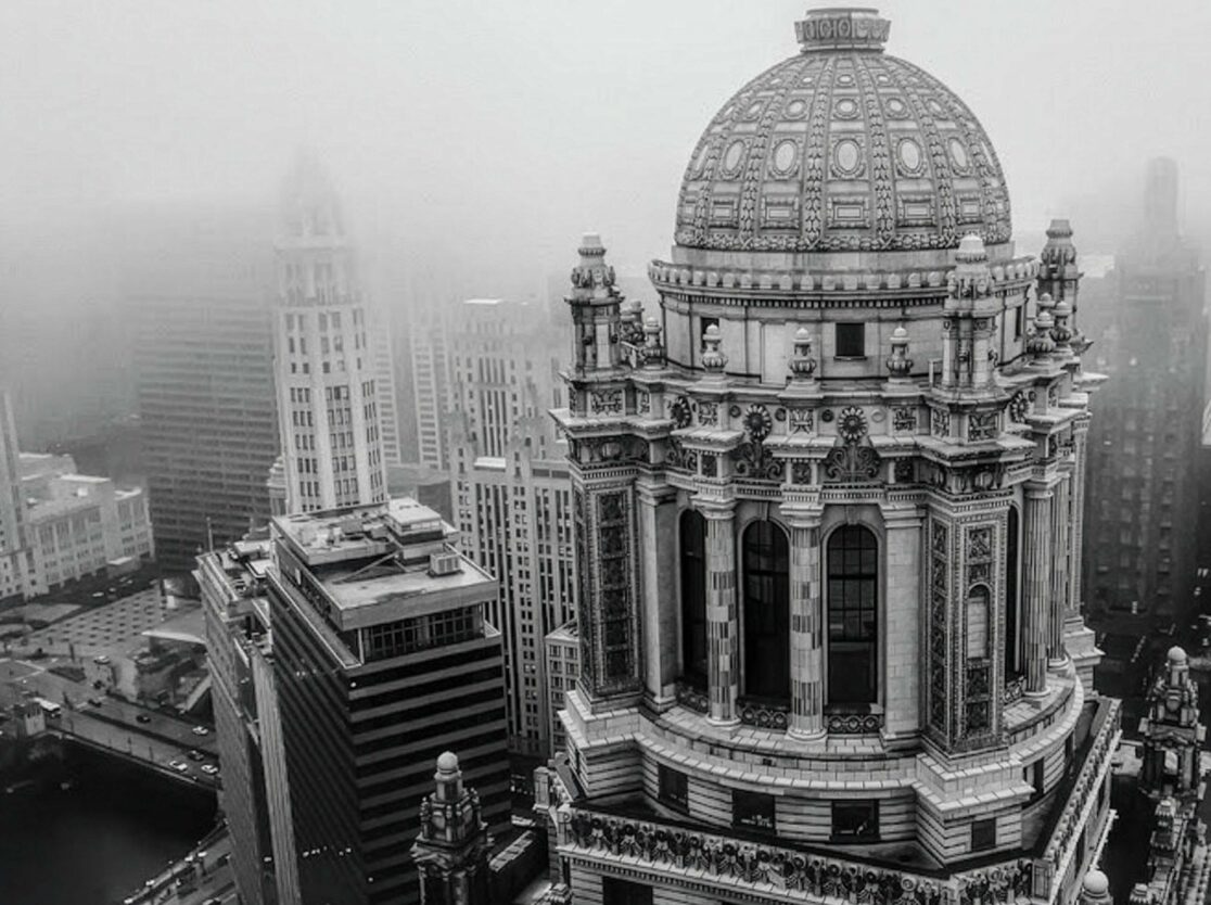 Dome at the top of the building